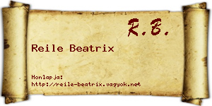 Reile Beatrix névjegykártya